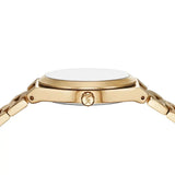 Michael Kors Lennox Three-Hand Gold Dial Gold Steel Strap Watch for Women - MK7500 Authentic Buy Shop Now