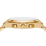 Michael Kors Lennox Chronograph White Dial Gold Steel Strap Watch For Men - MK9120 Authentic Buy Shop Now