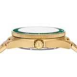Michael Kors Maritime Analog Green Dial Gold Steel Strap Watch for Men - MK9162 Authentic Buy Shop Now