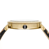 Michael Kors Parker Black Dial Cheetah Print Brown Leather Strap Watch For Women - MK4723 Authentic Buy Shop Now
