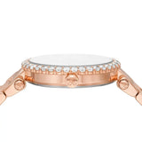 Michael Kors Parker Three-Hand Mother of Pearl White Dial Rose Gold Steel Strap Watch For Women - MK4695 Authentic Buy Shop Now
