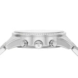Michael Kors Ritz Chronograph Crystals Silver Dial Silver Steel Strap Watch For Women - MK7301 Authentic Buy Shop Now
