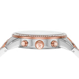 Michael Kors Ritz Chronograph Silver Dial Two Tone Steel Strap Watch For Women - MK6938 Authentic Buy Shop Now