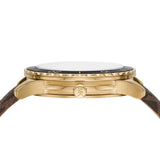Michael Kors Runway Quartz Black Dial Brown Leather Strap Watch For Women - MK6979 Authentic Buy Shop Now