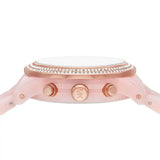 Michael Kors Runway Chronograph White Dial Pink Steel Strap Watch for Women - MK7424 Authentic Buy Shop Now