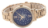 Michael Kors Sofie Analog Quartz Blue Dial Rose Gold Steel Strap Watch For Women - MK3971 Authentic Buy Shop Now