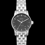 Mido Baroncelli III Automatic Grey Dial Silver Steel Strap Watch For Women - M7600.4.13.1 Authentic Buy Shop Now