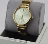 Michael Kors Jaryn Analog Quartz Gold Dial Gold Steel Strap Watch For Women - MK3500 Authentic Buy Shop Now