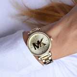 Michael Kors Sofie Quartz Gold Dial Gold Steel Strap Watch For Women - MK4334 Authentic Buy Shop Now