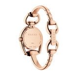 Gucci Horsebit Collection Diamonds Mother of Pearl Dial Rose Gold Steel Strap Watch For Women - YA139508 Authentic Buy Shop Now