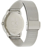 Calvin Klein Minimal Grey Dial Silver Mesh Bracelet Watch for Men - K3M211Y3 Authentic Buy Shop Now