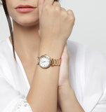 Guess Park Ave White Dial Rose Gold Steel Strap Watch for Women - W0767L3 Authentic Buy Shop Now