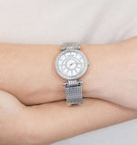 Guess Muse Quartz White Dial Silver Steel Strap Watch For Women - W1008l1 Authentic Buy Shop Now
