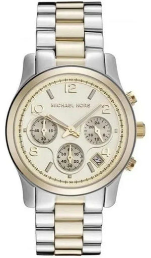 Michael Kors Runway Gold Dial Two Tone Steel Strap Watch for Women - MK5137 Authentic Buy Shop Now
