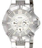 Guess Vista Diamonds Silver Dial Silver Steel Strap Watch for Women - W12080L1 Authentic Buy Shop Now