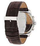 Guess Pinnacle Chronograph Quartz Blue Dial Brown Leather Strap Watch For Men - W0673G1 Authentic Buy Shop Now