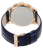 Guess Pinnacle Chronograph White Dial Blue Leather Strap Watch For Men - W0673G6 Authentic Buy Shop Now