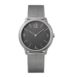 Calvin Klein Minimal Grey Dial Silver Mesh Bracelet Watch for Men - K3M51154 Authentic Buy Shop Now