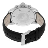 Emporio Armani Classic Chronograph Black Dial Black Leather Strap Watch For Men - AR0431 Authentic Buy Shop Now