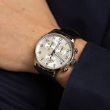 Tissot T Sport Chrono XL Classic Silver Dial Brown Leather Strap Watch For Men - T116.617.16.037.00 Authentic Buy Shop Now