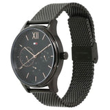 Tommy Hilfiger Damon Quartz Black Dial Black Mesh Bracelet Watch for Men - 1791420 Authentic Buy Shop Now
