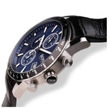 Hugo Boss Rafale Chronograph Quartz Blue Dial Black Leather Strap Watch For Men - HB1513391 Authentic Buy Shop Now