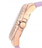 Guess Starlight Diamonds White Dial Purple Rubber Strap Watch for Women - W0846L6 Authentic Buy Shop Now