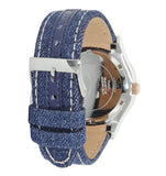 Guess Rigor Analog Blue Dial Blue Denim Strap Watch For Men - W0040G6 Authentic Buy Shop Now