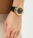 Guess Venus Diamonds Black Dial Black Rubber Strap Watch for Women - GW0118L1 Authentic Buy Shop Now