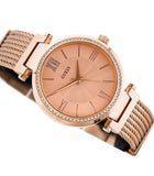 Guess Soho Rose Gold Dial Stainless Steel Watch For Women - W0638L4 Authentic Buy Shop Now
