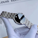 Movado Classic Quartz Black Dial Silver Steel Strap Watch for Men - 0606337 Authentic Buy Shop Now