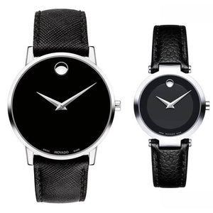 Movado Museum Classic Black Dial Black Leather Strap Watch for Men - 0607194 Authentic Buy Shop Now