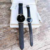 Movado Museum Classic Black Dial Black Leather Strap Watch for Men - 0607194 Authentic Buy Shop Now