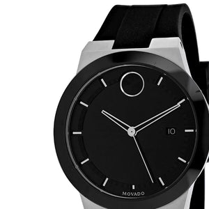 Movado Bold Fusion Black Dial Black Silicone Strap Watch for Men - 3600624 Authentic Buy Shop Now