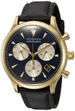 Movado Heritage Chronograph Calendoplan Blue Dial Black Leather Strap Watch for Men - 3650006 Authentic Buy Shop Now