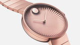 Movado Edge Rose Gold Dial Rose Gold Steel Strap Watch for Women - 3680013 Authentic Buy Shop Now