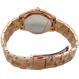 Michael Kors Mini Slim Runway Rose Gold Dial Rose Gold Steel Strap Watch For Women - MK3457 Authentic Buy Shop Now