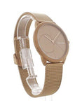 Calvin Klein Minimal Quartz Pink Gold Dial Pink Gold Mesh Bracelet Watch for Men - K3M11TFK Authentic Buy Shop Now
