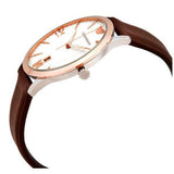 Emporio Armani Giovanni Quartz White Dial Brown Leather Strap Watch For Men - AR11211 Authentic Buy Shop Now