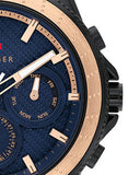 Tommy Hilfiger Aiden Chronograph Blue Dial Blue Silicone Strap Watch For Men - 1791860 Authentic Buy Shop Now