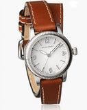 Burberry Utilitarian White Dial Brown Leather Strap Watch for Women - BU7848 Authentic Buy Shop Now