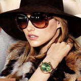Michael Kors Skylar Green Dial Gold Steel Strap Watch for Women - MK6065 Authentic Buy Shop Now