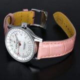 Breitling Navitimer Automatic 35 Mother of Pearl Dial Pink Leather Strap Watch for Women - A17395211A1P3 Authentic Buy Shop Now