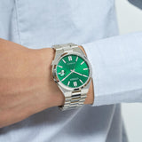 Citizen Tsuyosa Automatic Green Dial Silver Steel Strap Watch For Men - NJ0150-81X Authentic Buy Shop Now
