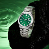 Citizen Tsuyosa Automatic Green Dial Silver Steel Strap Watch For Men - NJ0150-81X Authentic Buy Shop Now