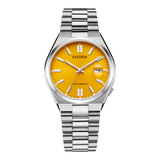 Citizen Tsuyosa Automatic Yellow Dial Silver Steel Strap Watch for Men - NJ0150-81Z Authentic Buy Shop Now