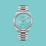 Citizen Tsuyosa Automatic Turquoise Dial Silver Steel Strap Watch For Men - NJ0151-88M Authentic Buy Shop Now