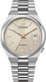 Citizen Tsuyosa Automatic Oatmeal White Dial Silver Steel Strap Watch For Men - NJ0151-88W Authentic Buy Shop Now