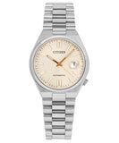 Citizen Tsuyosa Automatic Oatmeal White Dial Silver Steel Strap Watch For Men - NJ0151-88W Authentic Buy Shop Now