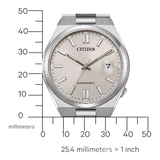 Citizen Tsuyosa Automatic Oatmeal White Dial Silver Steel Strap Watch For Men - NJ0151-88W Authentic Buy Shop Now